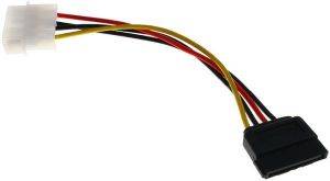 INLINE SATA POWER ADAPTER CABLE TO 4-PIN MOLEX 15CM