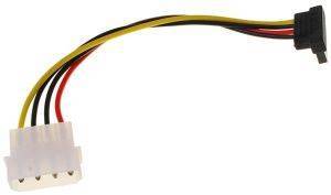 INLINE SATA POWER ADAPTER CABLE TO 4-PIN MOLEX ANGLED DOWN