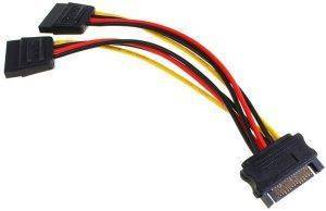 INLINE SATA POWER-Y-CABLE 0.15M INLINE SATA POWER-Y-CABLE 0.15M