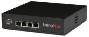 BERONET ANALOG VOIP GATEWAY 4FXO SMALL BUSINESS LINE