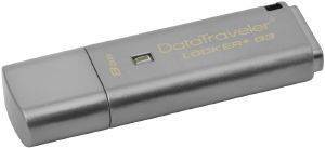 KINGSTON DTLPG3/8GB DATATRAVELER LOCKER+ G3 8GB USB3.0 FLASH DRIVE