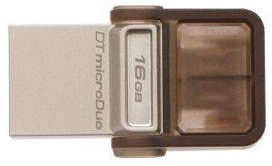 KINGSTON DTDUO/16GB DATATRAVELER MICRODUO 16GB USB2.0 FLASH DRIVE