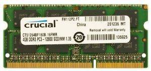 CRUCIAL CT51264BF160B 4GB SO-DIMM DDR3 1600MHZ PC3-12800