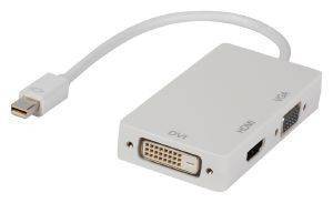 VALUELINE VLMP37465W0.20 MINI DISPLAYPORT TO DVI/VGA/HDMI ADAPTER VALUELINE VLMP37465W0.20 MINI DISPLAYPORT TO DVI/VGA/HDMI ADAPTER