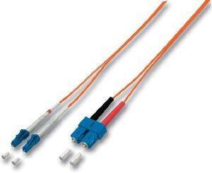 EQUIP 254316 FIBER OPTIC PATCHCABLE LC-SC DUPLEX MM 50/125 OM2 ORANGE LSOH 10M