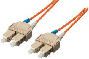 EQUIP 253311 FIBER OPTIC PATCHCABLE SC-SC DUPLEX MM 50/125 OM2 ORANGE LSOH 1M