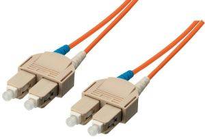 EQUIP 253312 FIBER OPTIC PATCHCABLE SC-SC DUPLEX MM 50/125 OM2 ORANGE LSOH 2M