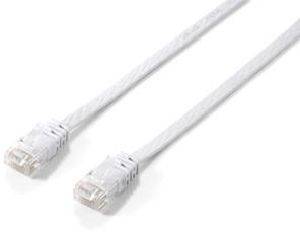 EQUIP 805817 SLIM PATCH CABLE CAT.6 UTP FLAT 0.5M WHITE