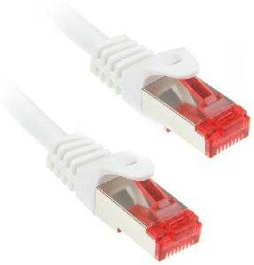 INLINE PATCH CABLE S/FTP CAT.6 RJ45 0.5M WHITE