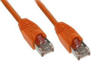 INLINE PATCH CABLE S/FTP CAT.5E RJ45 10M ORANGE