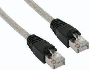 INLINE PATCH CABLE S/FTP CAT.5E RJ45 10M TRANSPARENT