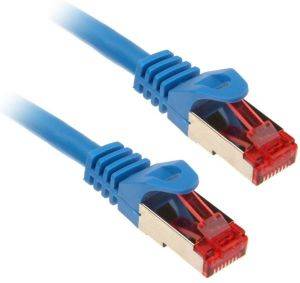 INLINE PATCH CABLE S/FTP CAT.6 RJ45 1M BLUE