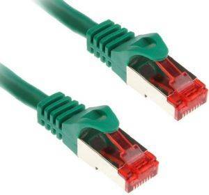 INLINE PATCH CABLE S/FTP CAT.6 RJ45 1M GREEN