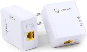 GEMBIRD NIC-HP-004 HOMEPLUG LAN PLC ADAPTER SET 500 MBPS WHITE