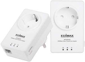EDIMAX HP-5101ACK 500MBPS NANO POWERLINE ADAPTER KIT WITH INTEGRATED POWER SOCKET