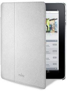 PURO IPAD CASE + COVER ECO-LEATHER WITH STAND UP SILVER