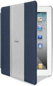 PURO BOOKLET COVER IPAD 2 GOLF BLUE ICE LOGO SILVER
