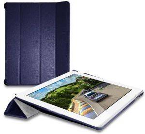 PURO BOOKLET \'\'ZETA\'\' COVER IPAD 2/NEW IPAD WITH MAGNETE E STAND UP ECO-LEATHER BLUE