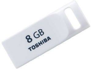 TOSHIBA TRANSMEMORY MINI SURUGA 8GB USB2.0 FLASH DRIVE WHITE