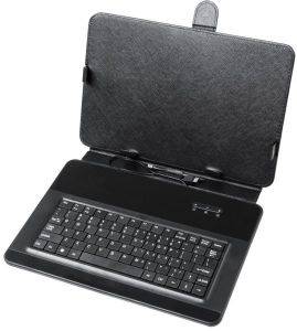 QUER KOM0469 TABLET CASE 10.1\'\' WITH MINI USB KEYBOARD BLACK