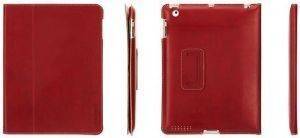 GRIFFIN LEATHER CASE ELAN FOLIO SLIM DARK RED IPAD 2/3 GB03821