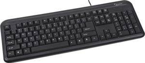 GEMBIRD KB-101 STANDARD KEYBOARD PS/2 US LAYOUT BLACK GEMBIRD KB-101 STANDARD KEYBOARD PS/2 US LAYOUT BLACK