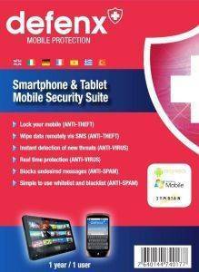 DEFENX SMARTPHONE AND TABLET SECURITY SUITE 2013 1 USER 1 YEAR DEFENX SMARTPHONE AND TABLET SECURITY SUITE 2013 1 USER 1 YEAR