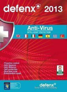 DEFENX ANITVIRUS 2013 3 USERS 1 YEAR