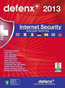 DEFENX INTERNET SECURITY 2013 3 USERS 1 YEAR