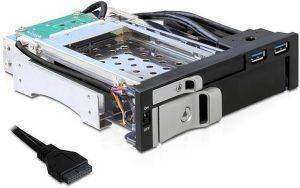 DELOCK 47209 5.25 MOBILE RACK FOR 1X2.5 + 1X3.5 SATA HDD + 2XUSB3.0 PORTS