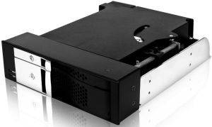 RAIDSONIC ICY BOX IB-172SK-B TRAYLESS MODULE FOR 1X2.5\'\' AND 1X3.5\'\' SATA HDDS IN 1X5.25\'\' BAY