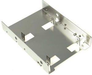 SILVERSTONE SDP08 3.5'' TO 2X2.5'' BAY CONVERTER NICKEL