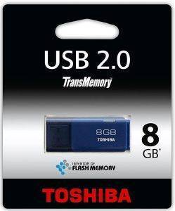 TOSHIBA TRANSMEMORY HAYABUSA 8GB USB2.0 FLASH DRIVE BLUE