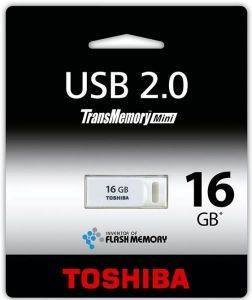 TOSHIBA TRANSMEMORY MINI SURUGA 16GB USB2.0 FLASH DRIVE WHITE TOSHIBA TRANSMEMORY MINI SURUGA 16GB USB2.0 FLASH DRIVE WHITE