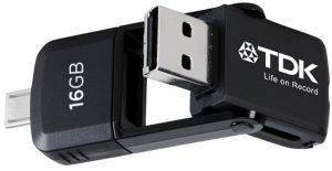 TDK T79221 2-IN-1 MICRO USB2.0 FLASH DRIVE 16GB