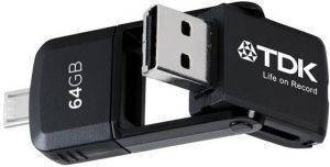 TDK T79219 2-IN-1 MICRO USB2.0 FLASH DRIVE 64GB