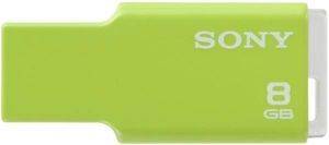 SONY USM8GMG MICRO VAULT STYLE 8GB GREEN