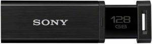 SONY USM128GQX MICRO VAULT MACH QX 128GB USB3.0 FLASH DRIVE BLACK