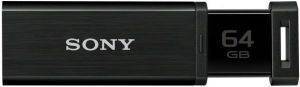 SONY USM64GQX MICRO VAULT MACH QX 64GB USB3.0 FLASH DRIVE BLACK