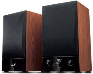 GENIUS SP-HF1250B TWO-WAY HI-FI WOOD SPEAKERS