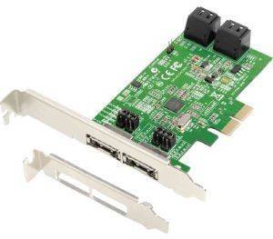 DAWICONTROL DC-624E 4-CHANNEL SATA 6G RAID 5 PCIE 2.0 X2 CONTROLLER BULK