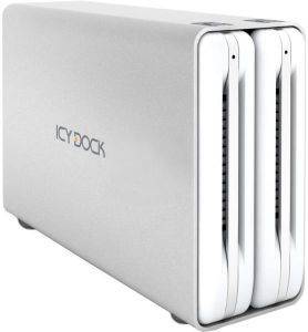 RAIDSONIC ICY DOCK MB662USEB-2S-1 DUAL BAY 3.5\'\' SATA RAID ENCLOSURE PEARL WHITE RAIDSONIC ICY DOCK MB662USEB-2S-1 DUAL BAY 3.5\'\' SATA RAID ENCLOSURE PEARL WHITE