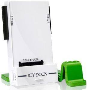 RAIDSONIC ICY DOCK MB881U3-1SA SATA/IDE USB3.0 PRO ADAPTER WITH DOCKING STAND WHITE/GREEN