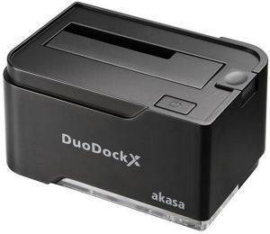 AKASA AK-DK03U3-BK DUODOCK X SATA HDD/SSD DOCKING STATION USB3.0 BLACK