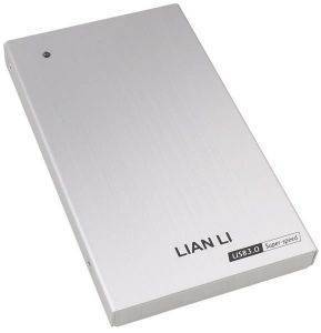 LIAN LI EX-10QA 2.5\'\' EXTERNAL AL HDD CASE USB3.0 SILVER