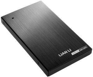 LIAN LI EX-10QB 2.5\'\' EXTERNAL AL HDD CASE USB3.0 BLACK