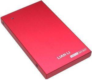 LIAN LI EX-10QR 2.5\'\' EXTERNAL AL HDD CASE USB3.0 RED
