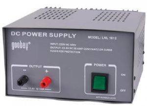 GOOBAY 20332 LNL 1012 DC POWER SUPPLY 10A GOOBAY 20332 LNL 1012 DC POWER SUPPLY 10A