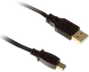 INLINE MINI-USB2.0 CABLE USB-A TO MINI-B 0.5M BLACK