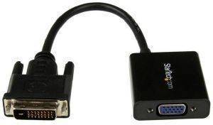 STARTECH DVI-D TO VGA ACTIVE ADAPTER CONVERTER CABLE BLACK